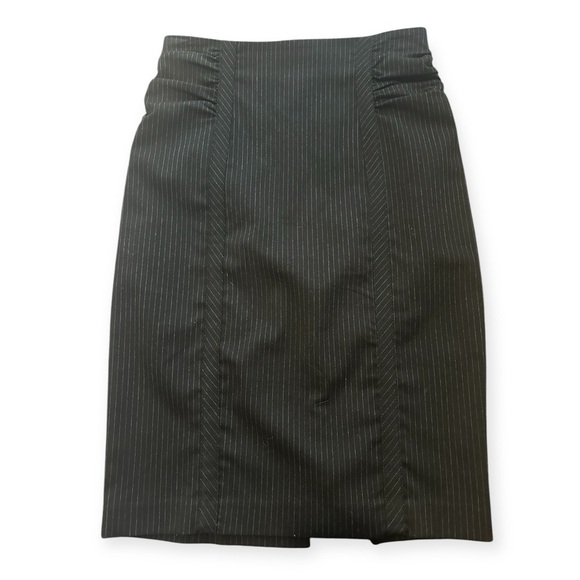 Ricki's Dresses & Skirts - Rickis Black pinstripe pencil skirt  Side
Shirring, Sz 0.   Never worn